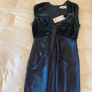 Livvy- Plunge Bodycon Dress - Teal/Emerald Green